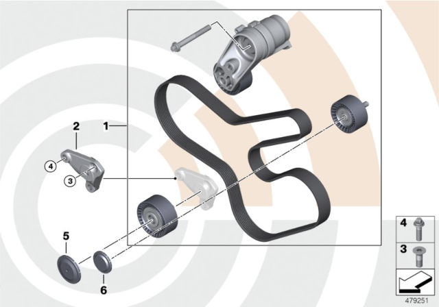 2011 Bmw 535i Serpentine Belt Diagram