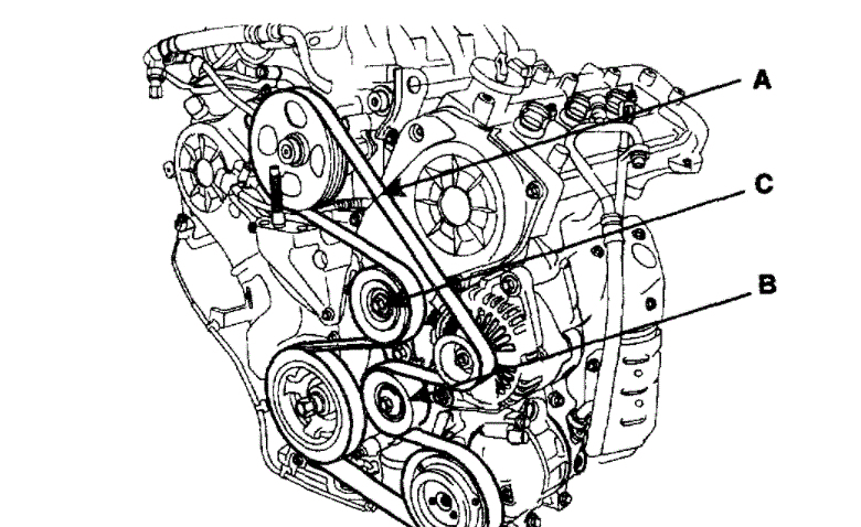 2009 Hyundai Santa Fe 3.3 Serpentine Belt Diagram