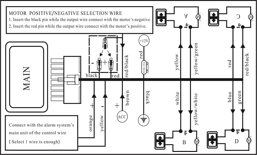 Schematic 5 Pin Power Window Switch Wiring Diagram