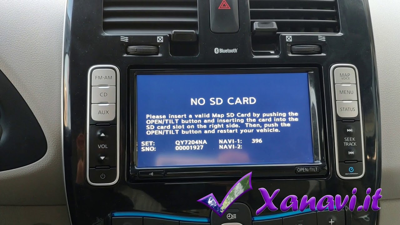 How To Update Nissan Murano Navigation For Free SD-card restore and map data update Nissan Leaf and e-NV200 - YouTube