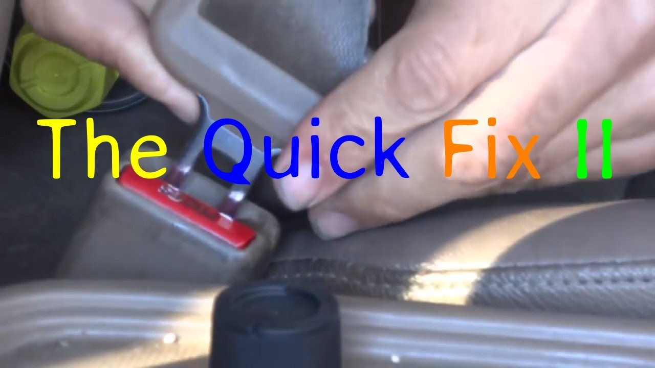 How To Fix A Seat Belt Buckle That Won't Click Seat Belt Buckle Quick Fix II - YouTube