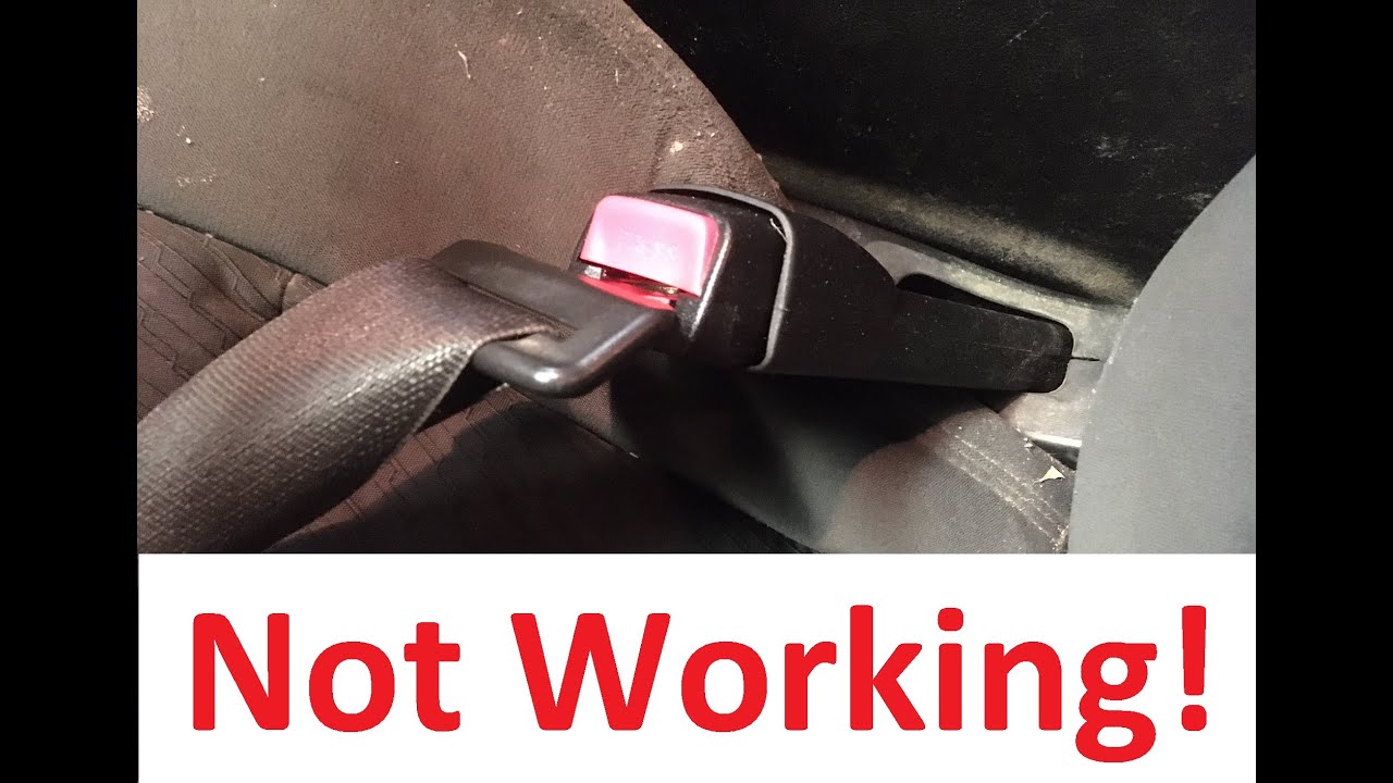 How To Fix A Seatbelt That Won't Buckle Seatbelt Buckle NOT clicking. Fixed! - YouTube