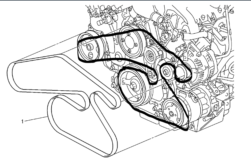 3.6 Liter 2012 Chevy Impala Serpentine Belt Diagram
