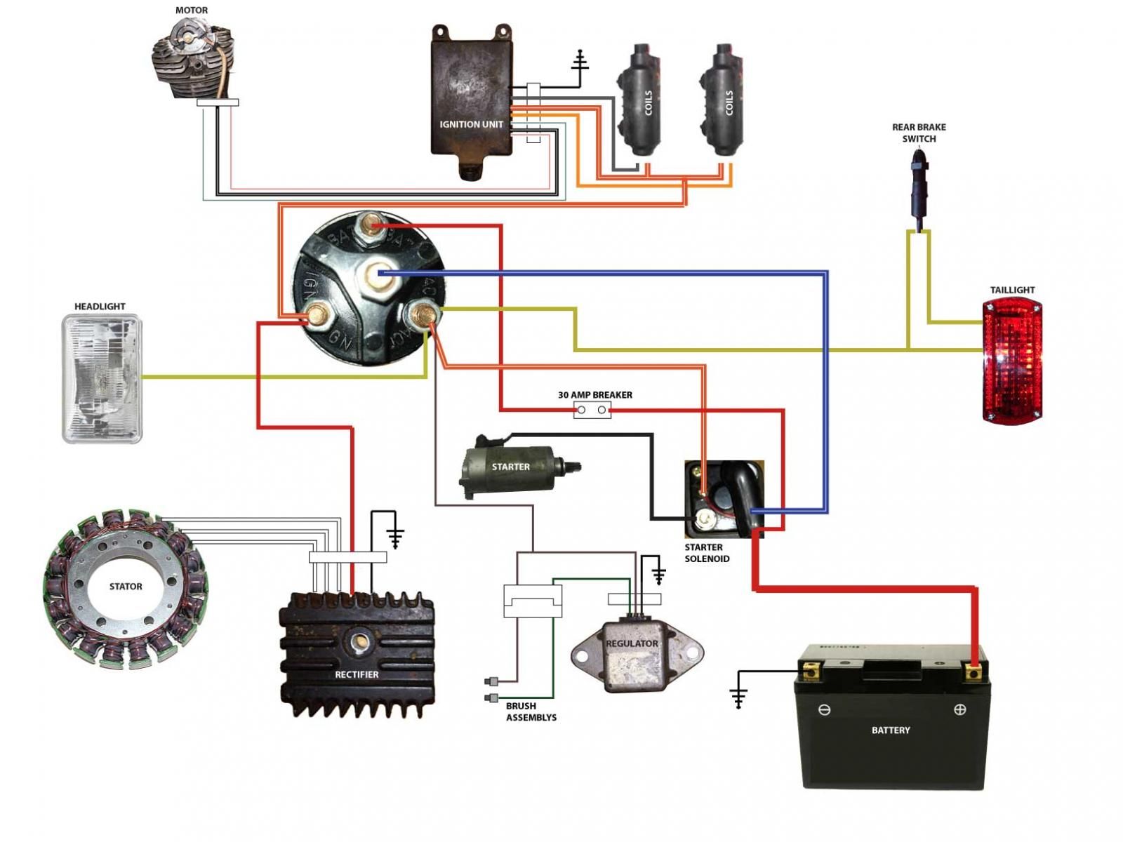 Simple Motorcycle Starter Relay Wiring Diagram