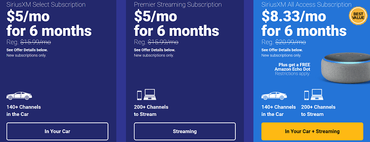 How Much Is Sirius Xm For A Year