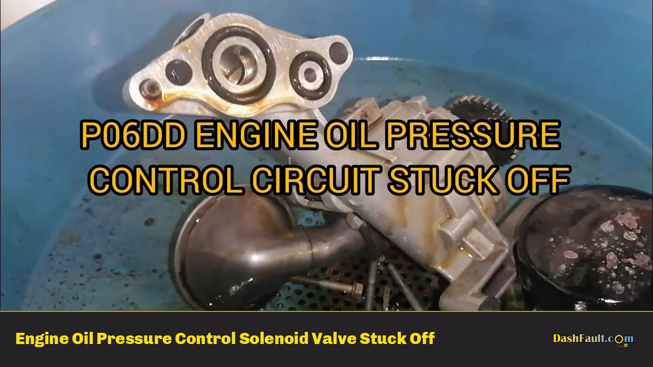 Pressure Control Solenoid Valve 3 Stuck Off