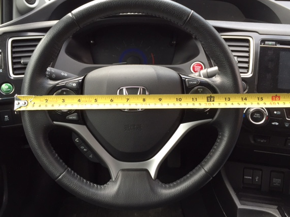 2012 Honda Civic Steering Wheel Cover Size