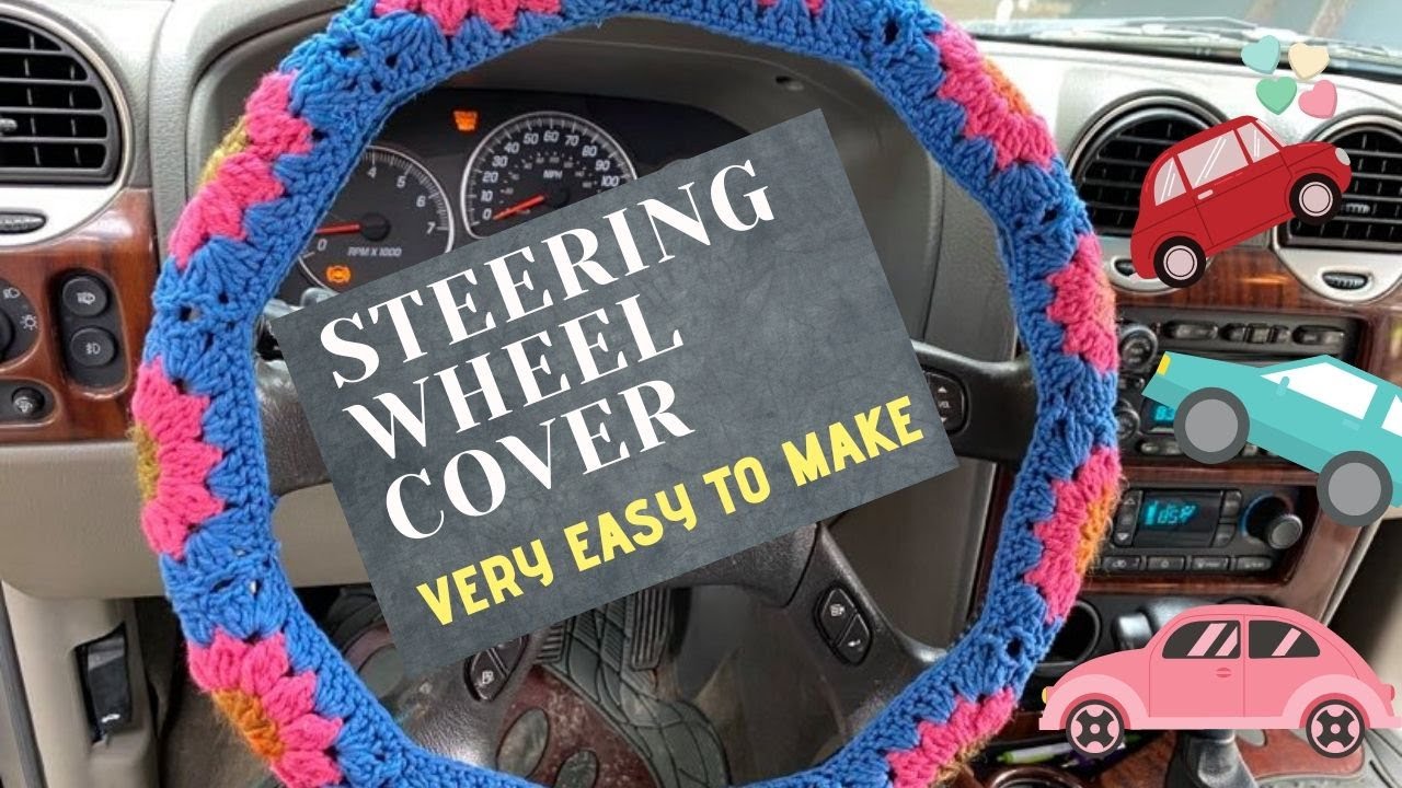 How To Take A Steering Wheel Cover Off Steering Wheel Crochet Cover - YouTube