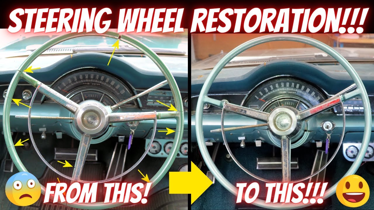 How To Fix Steering Wheel Peeling Steering Wheel Restoration - Cracked Steering Wheel Repair - YouTube