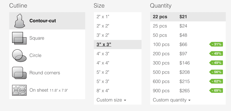 How Much Does A Sticker Weigh