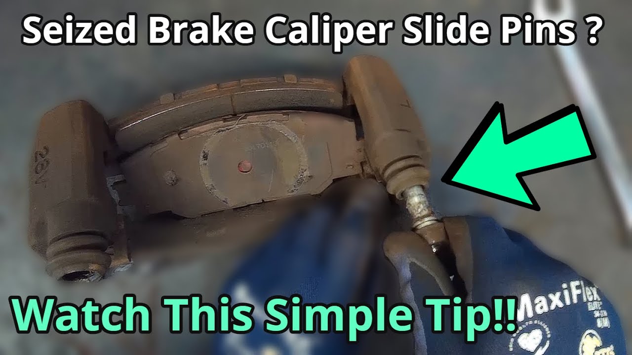 How To Remove Stuck Caliper Bolt Stuck Caliper Slide Pin? A Quick Brake Service Tip - How To DIY - YouTube