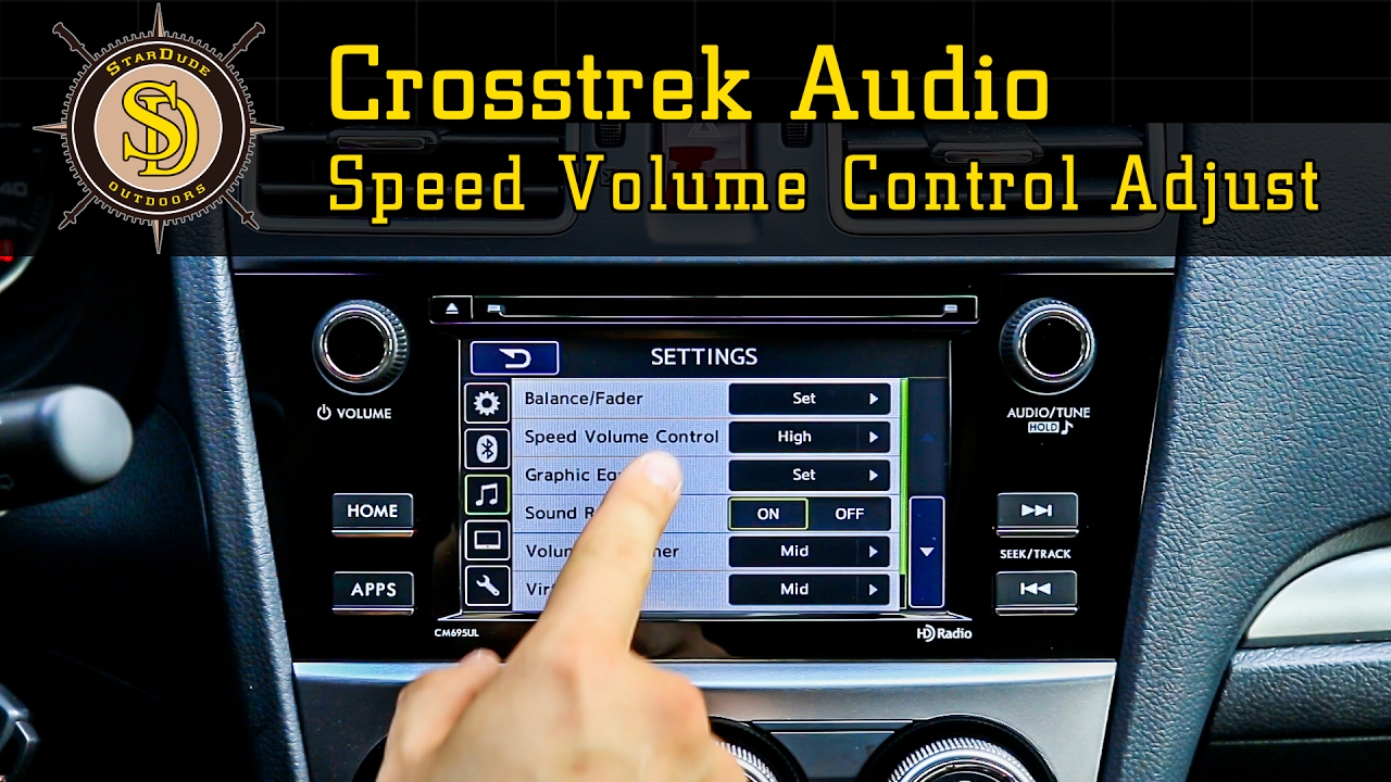 How To Turn Off Speed Sensitive Volume Control Subaru Crosstrek - How To Shut Off Speed Volume Control - YouTube