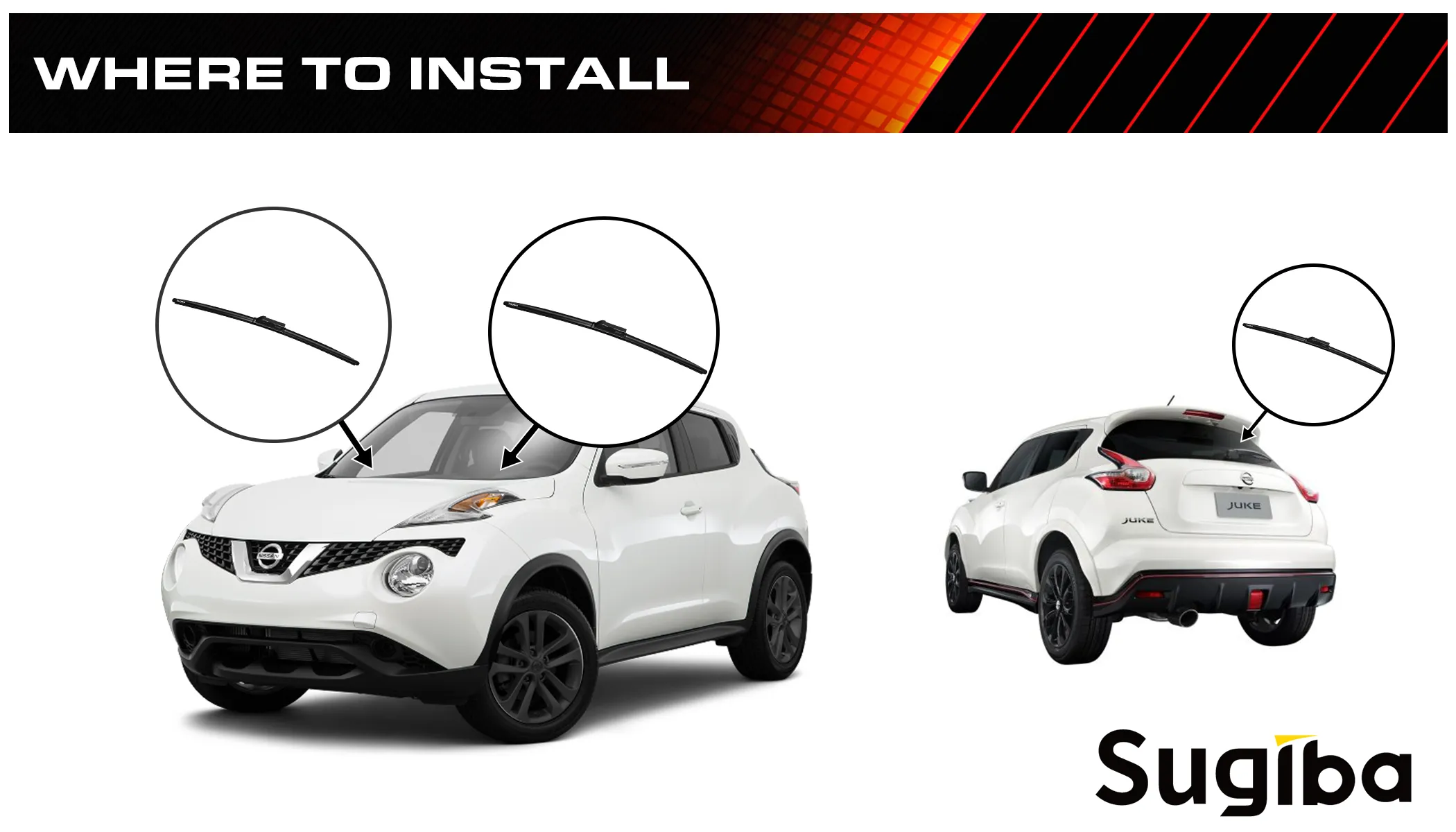 Nissan Juke Wiper Blade Size