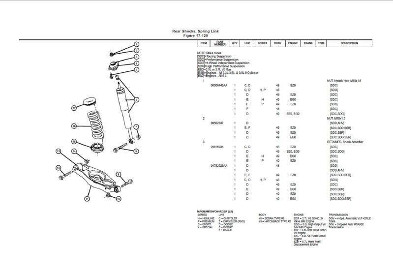 2008 Dodge Charger Front Suspension Diagram