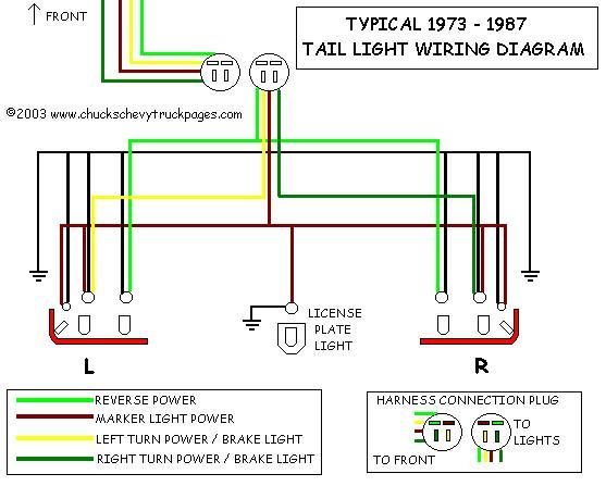 Chevy Truck Tail Light Wiring Diagram
