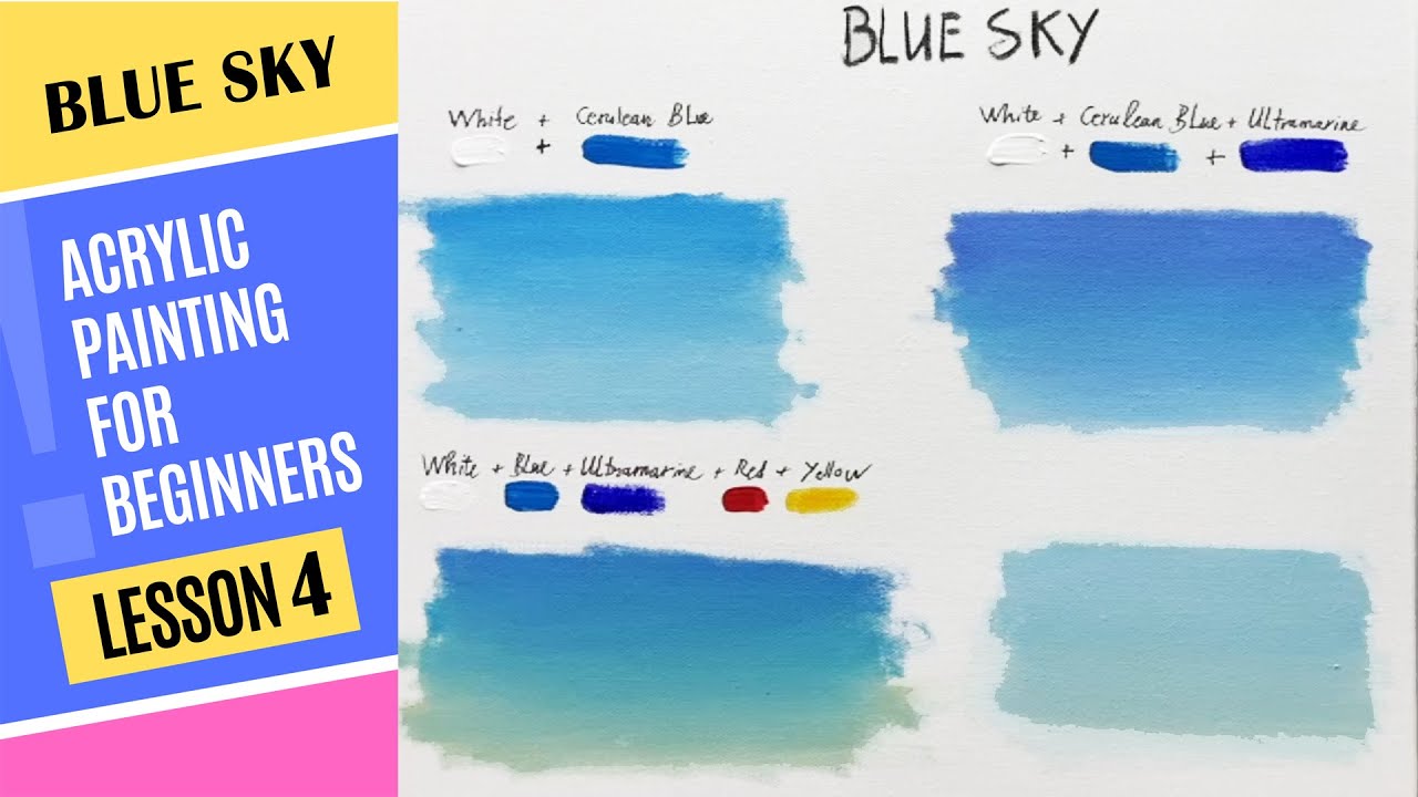 How To Make Sky Blue Paint
