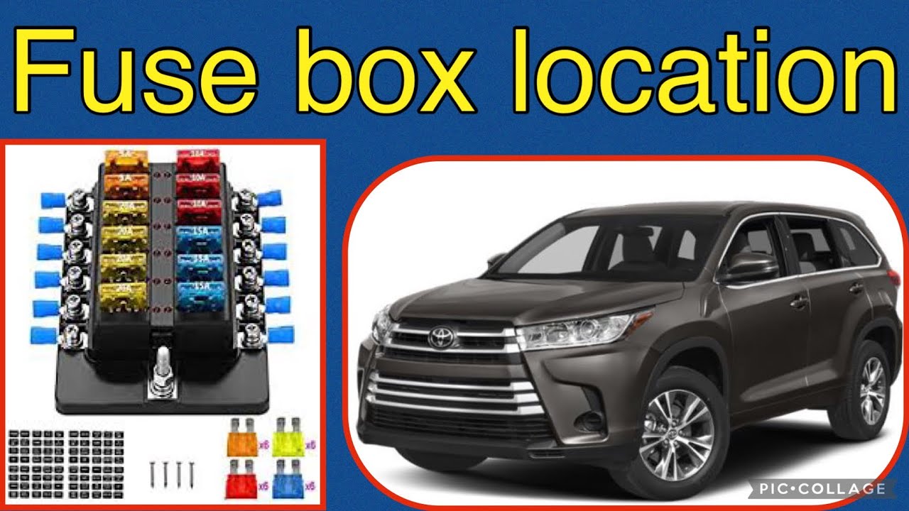 2019 Toyota Highlander Fuse Box Diagram