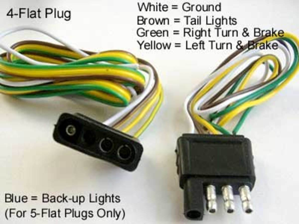 4 Pin Flat Wiring Pin Broken Vehicle