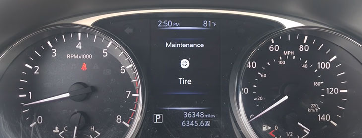What Does Tire Maintenance Mean On A Nissan Altima