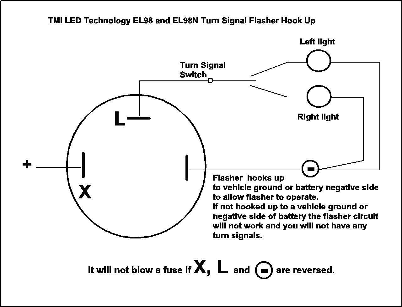 Turn Signal Flasher 3 Pin Flasher Relay Wiring Diagram