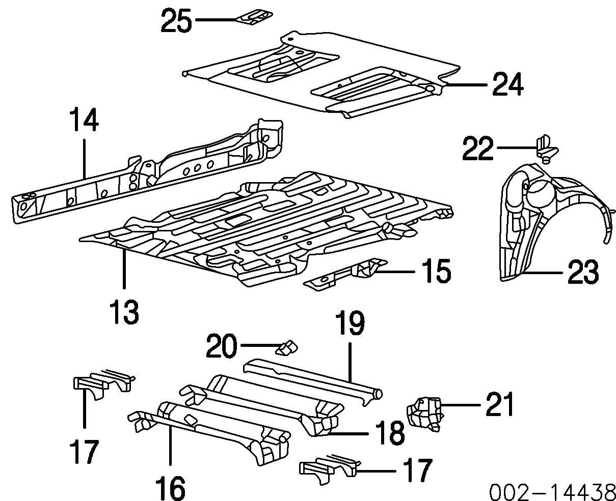 Toyota Camry Undercarriage Parts Diagram