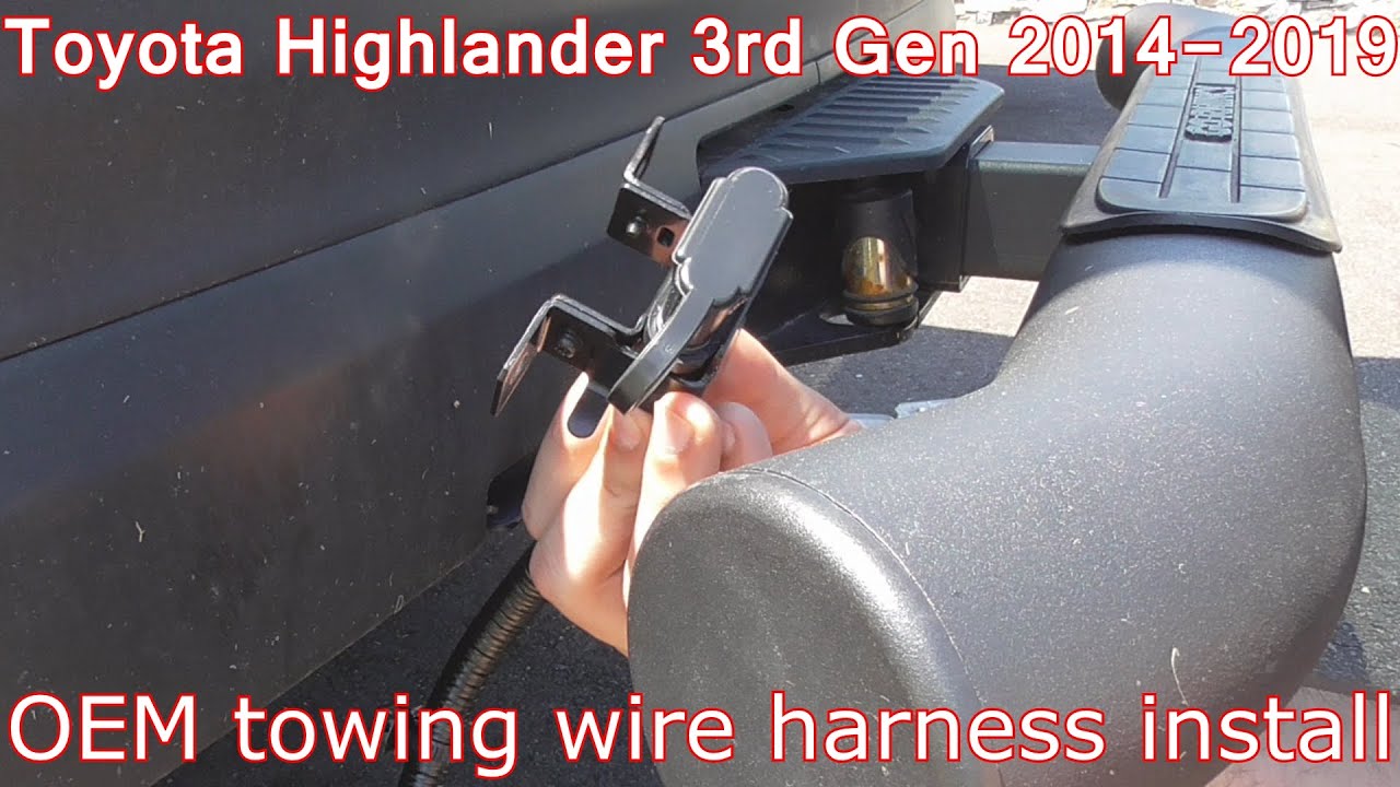 Toyota Highlander Tow Wiring Harness