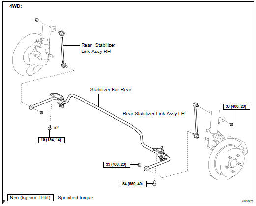 2004 Toyota Highlander Rear Suspension Diagram