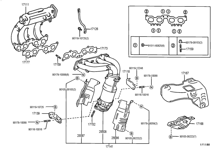 2013 Toyota Rav4 Exhaust System Diagram