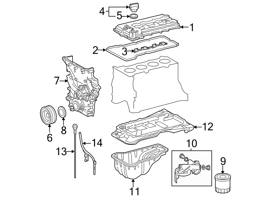 Toyota Oil Filter Housing Assembly Diagram