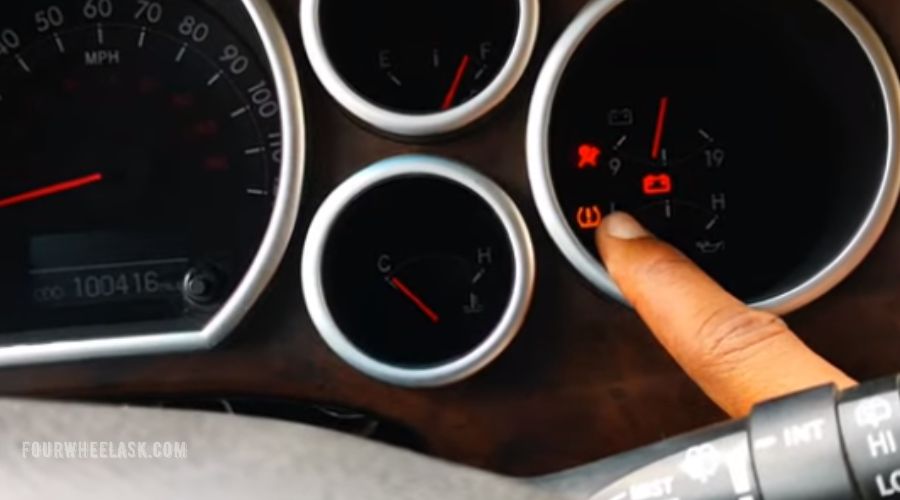 Tire Pressure Light Flashes Then Stays On