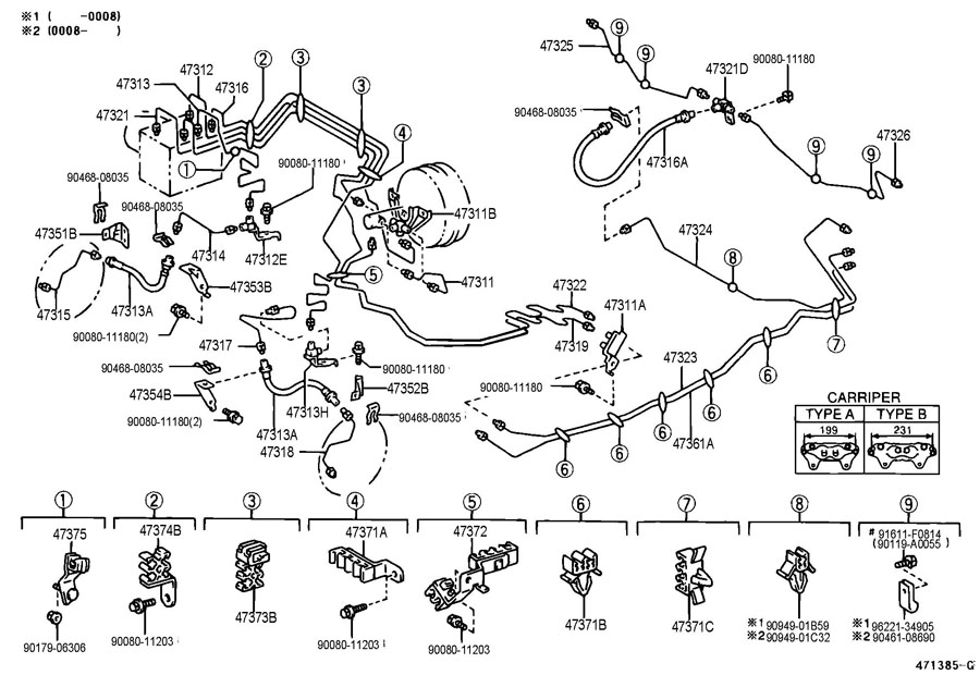 2005 Toyota Tundra Brake Line Diagram Caliper
