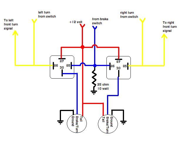 Brake Light Turn Signal Wiring Diagram
