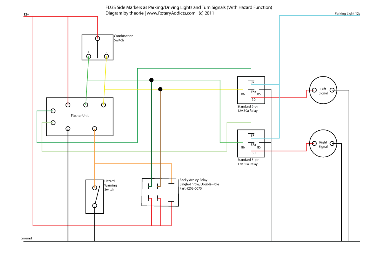 Turn Signal Wiring Schematics And Circuit Protection