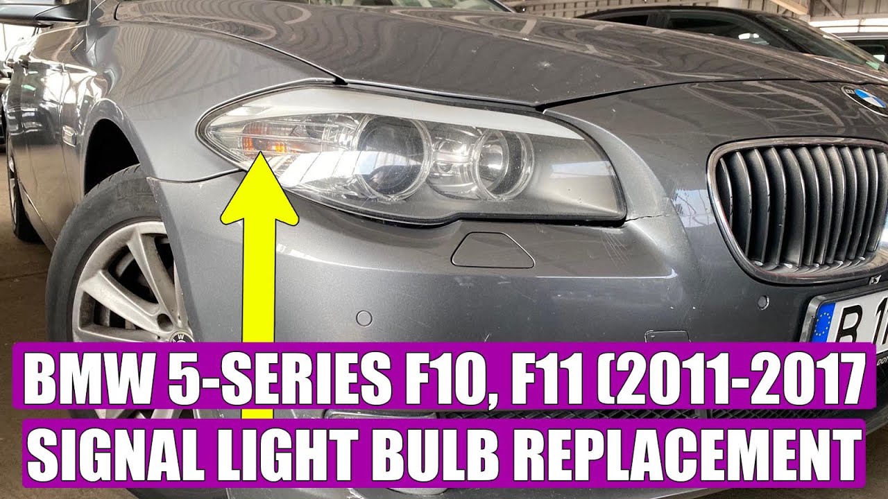 How To Change The Signal Light Bulb TUTORIAL: How to replace turn indicator / signal light bulb BMW 5