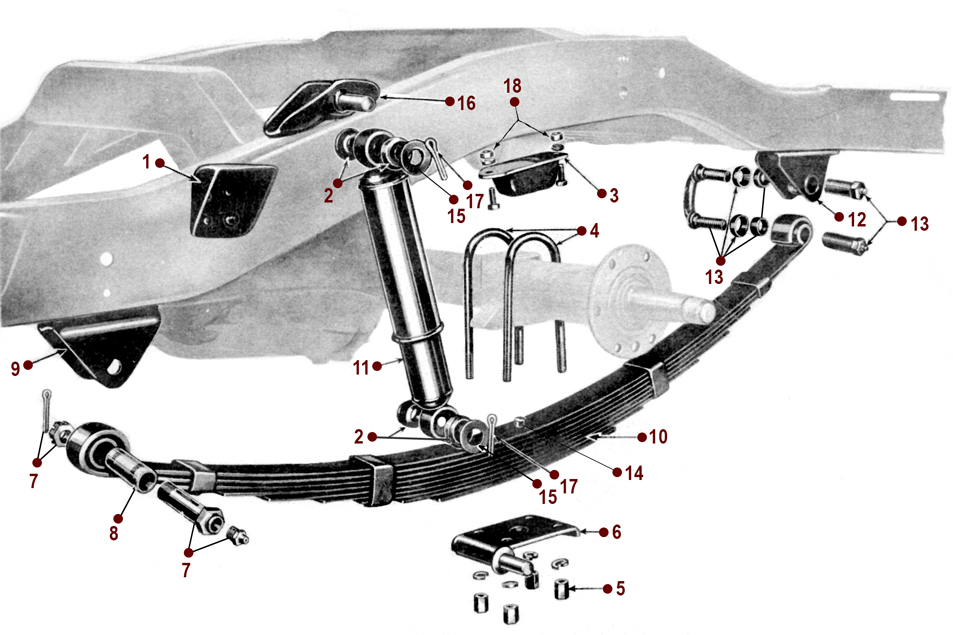 2011 Dodge Ram 1500 Rear Leafspring Suspension Diagram 2wd