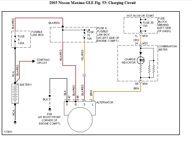 2009 Nissan Maxima Alternator Wiring Diagram