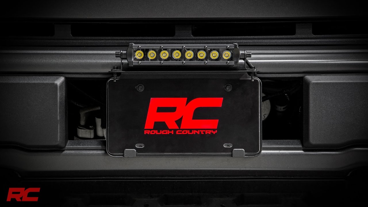 License Plate Light Bar Mount