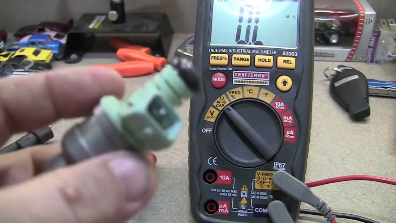 How To Check Fuel Injectors With Multimeter Using a Multimeter to Test Fuel Injector Using Resistance Ohms - YouTube