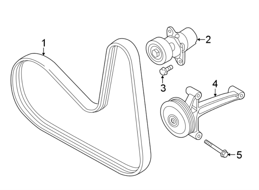 2016 Volkswagen Jetta 3.6l Drive Belt Pulley Diagram