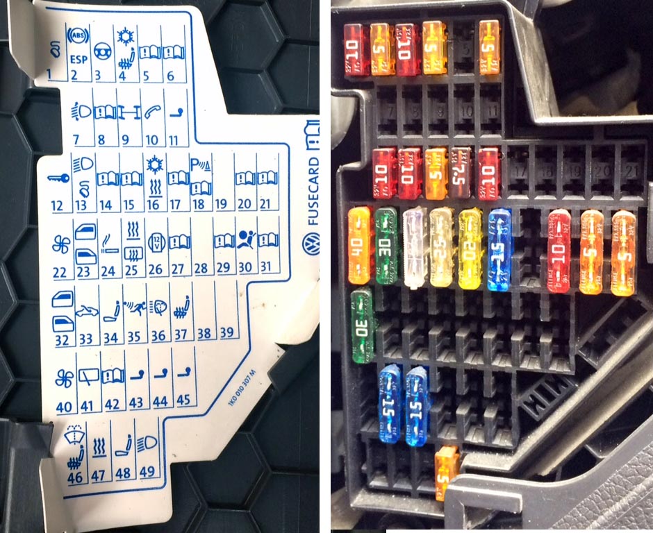 2004 Volkswagen Jetta Fuse Box Diagram