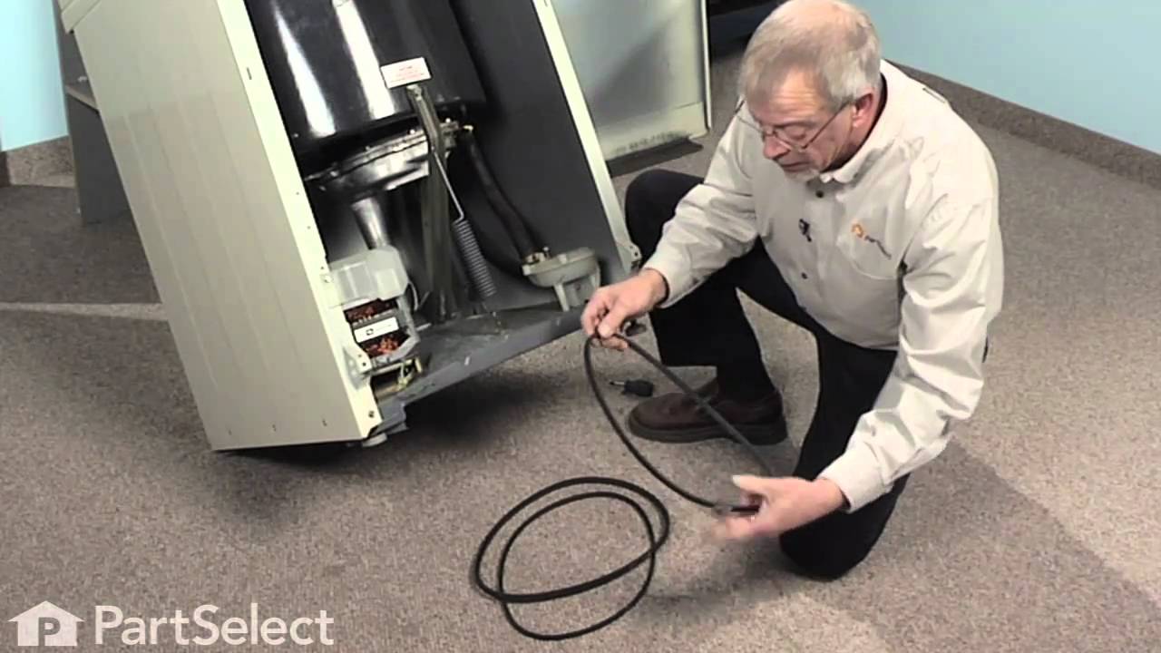 How To Change A Washer Belt Washer Repair- Replacing the Drive Belt (Whirlpool Part # 211125) - YouTube