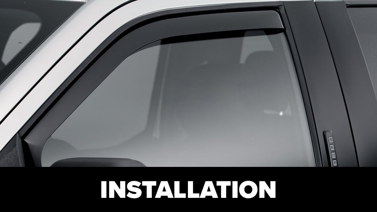 How To Install Weathertech Window Visors WeatherTech Side Window Deflectors: Front Installation - YouTube