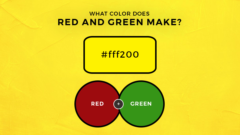 Red Plus Green Makes What Color