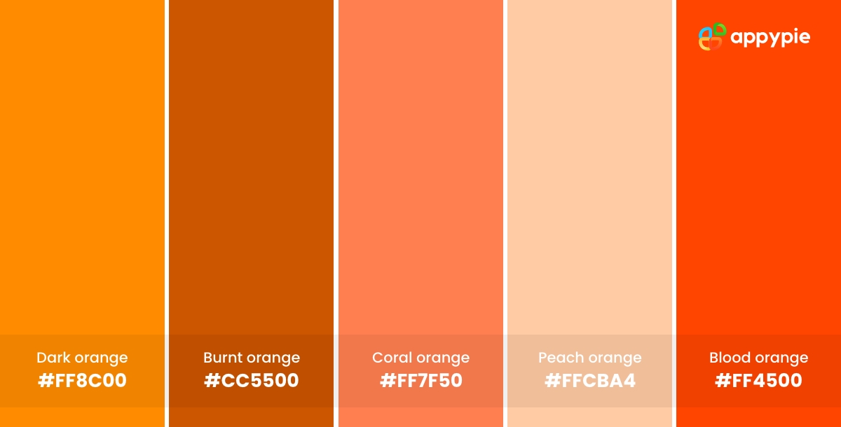 What Color Goes With Dark Orange