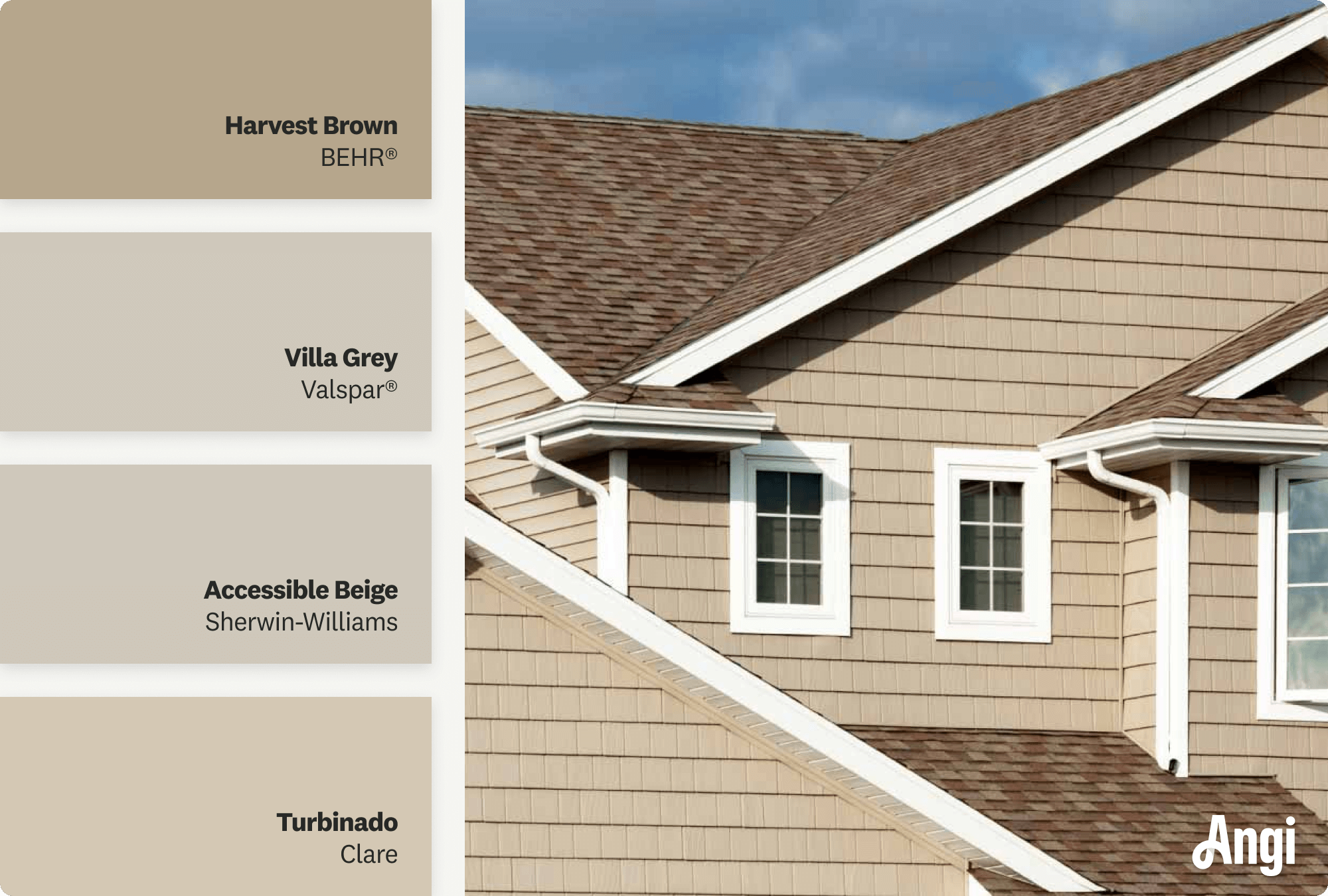 What Paint Goes With A Brown Roof