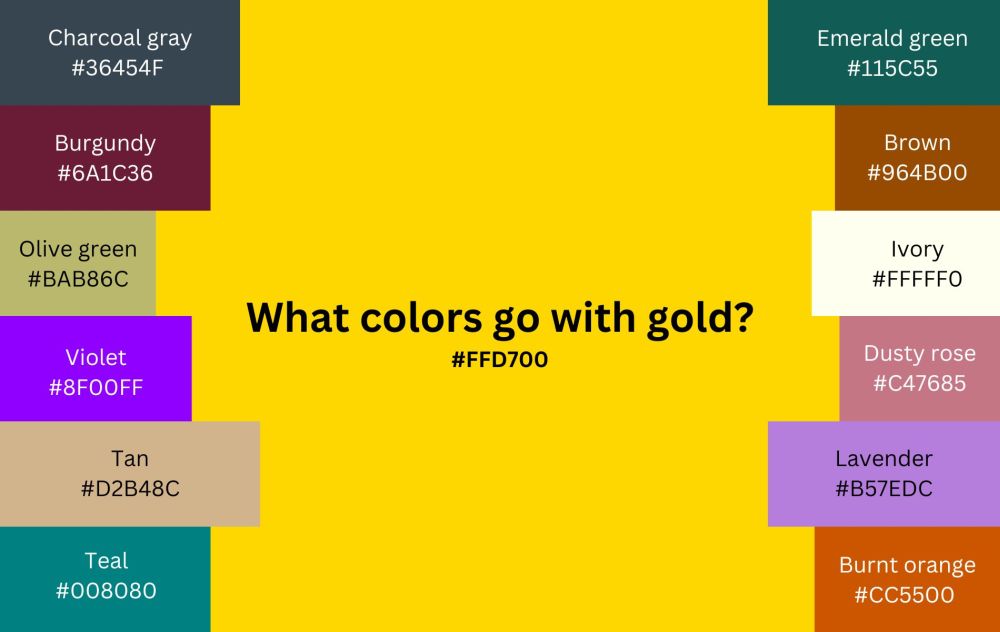 What Color Does Gold Go With