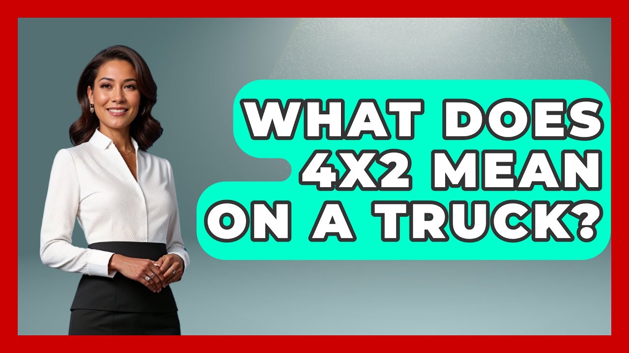 What Does 4x2 Mean On A Truck
