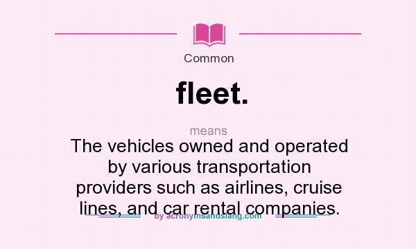 What Does Prior Use Fleet Mean