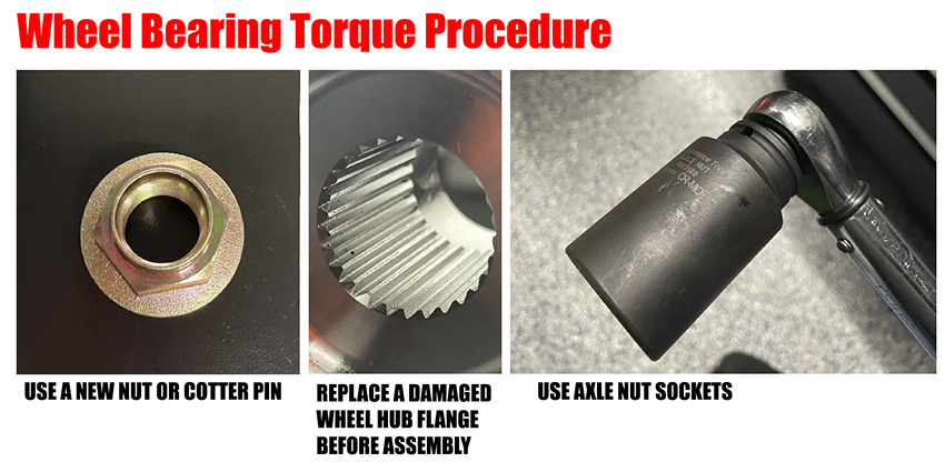 Front Wheel Bearing Replacement And Torque Procedures