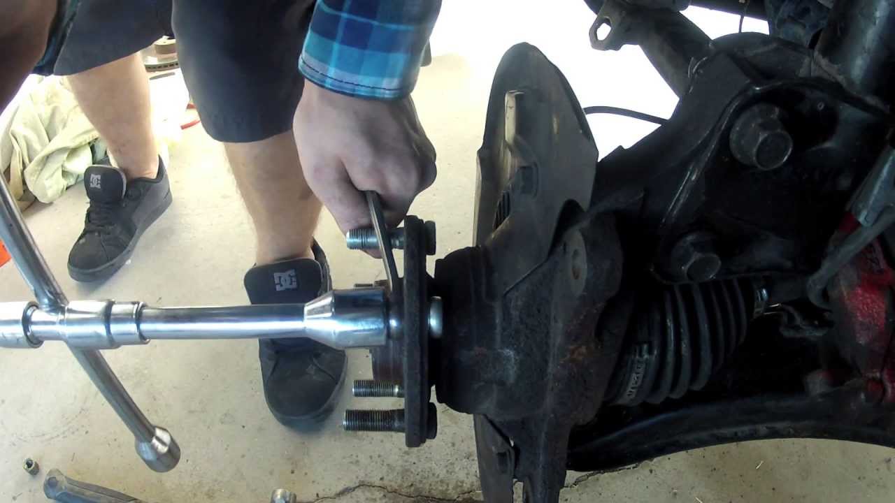 How To Remove A Stuck Wheel Hub Assembly Wheel Hub Bolt Removal and Assembly - YouTube
